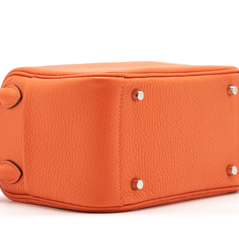 Hermes Mini Lindy Clemence 9J Feu SHW Stamp U