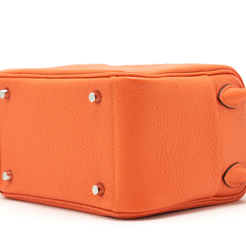 Hermes Mini Lindy Clemence 9J Feu SHW Stamp U