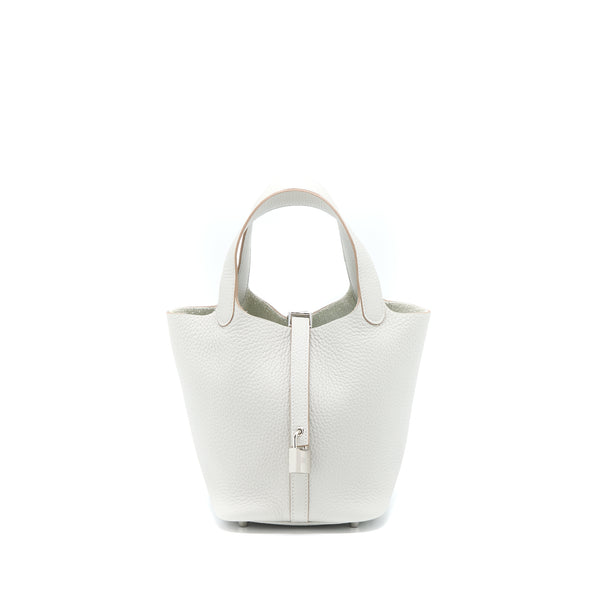 Hermes Picotin 18 Lock Bag 80 Gris Perle SHW Stamp U