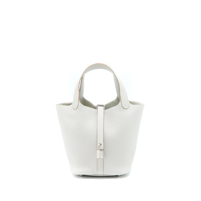 Hermes Picotin 18 Lock Bag 80 Gris Perle SHW Stamp U