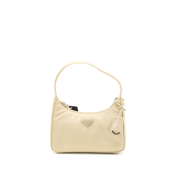 Prada Re-Edition 2000 Mini Bag Re-Nylon Desert Beige SHW