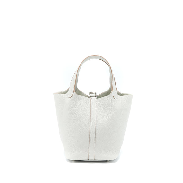Hermes Picotin 18 Lock Bag 80 Gris Perle SHW Stamp U