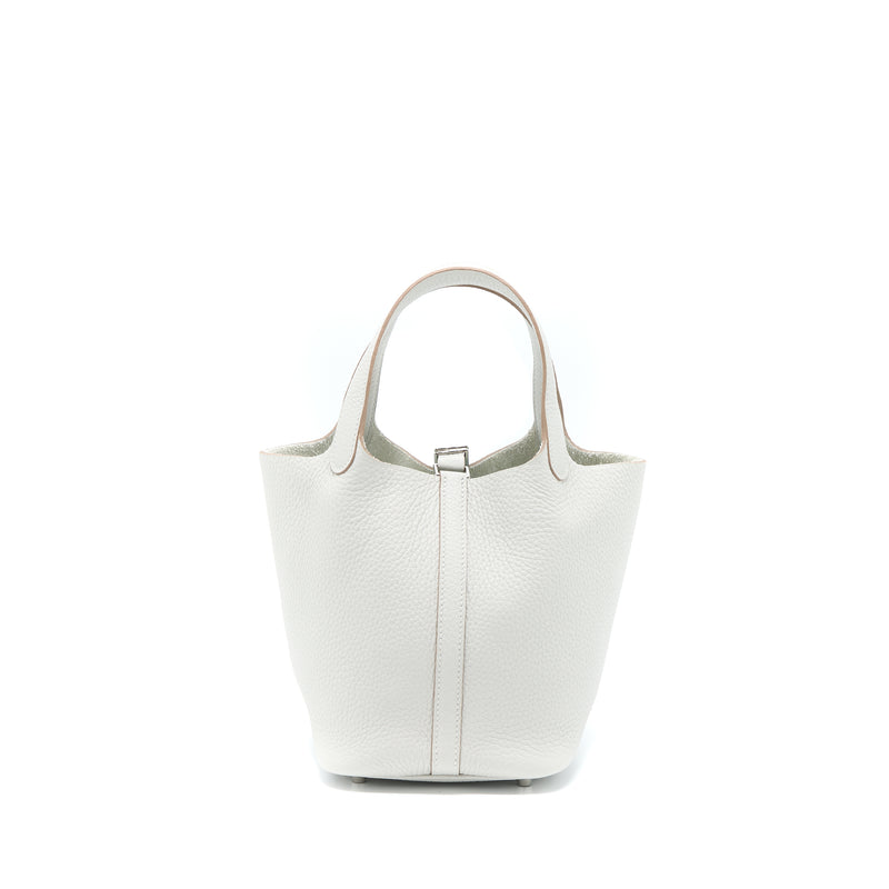 Hermes Picotin 18 Lock Bag 80 Gris Perle SHW Stamp U