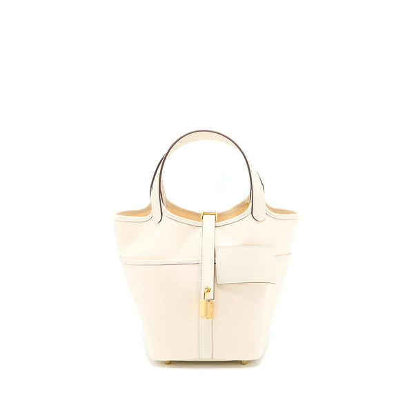 Hermes Picotin Cargo 18 Swift/Toile Canvas Ecru/Nata GHW Stamp U