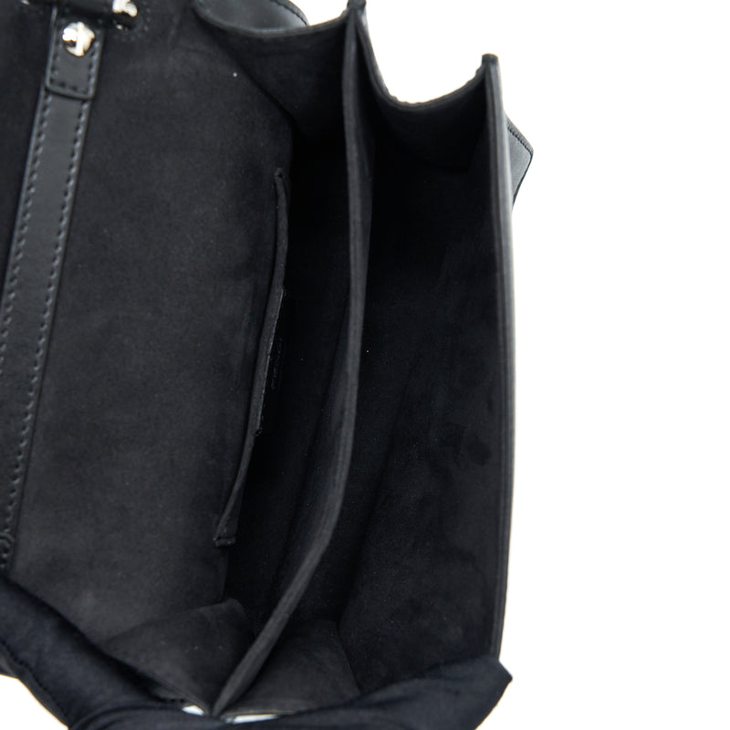 Fendi Kan I Calfskin Black SHW With An Extra Bag Charm