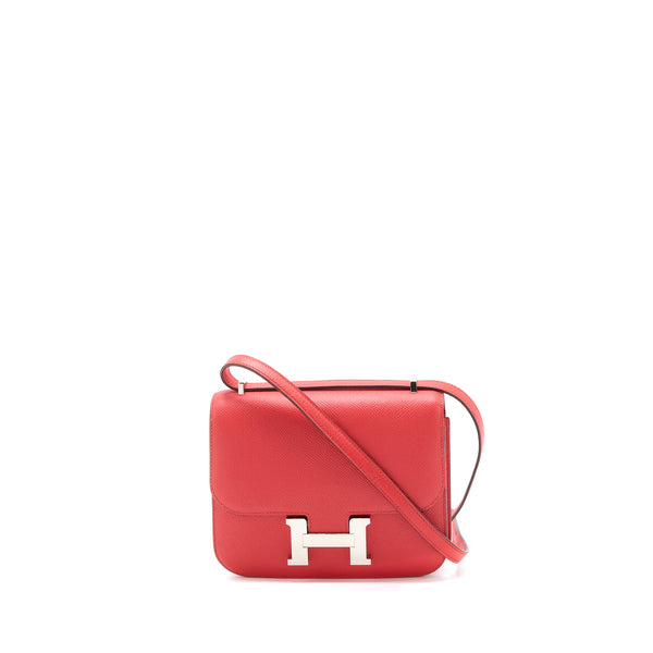 Hermes Mini Constance Epsom S5 Rouge Tomate SHW Stamp A