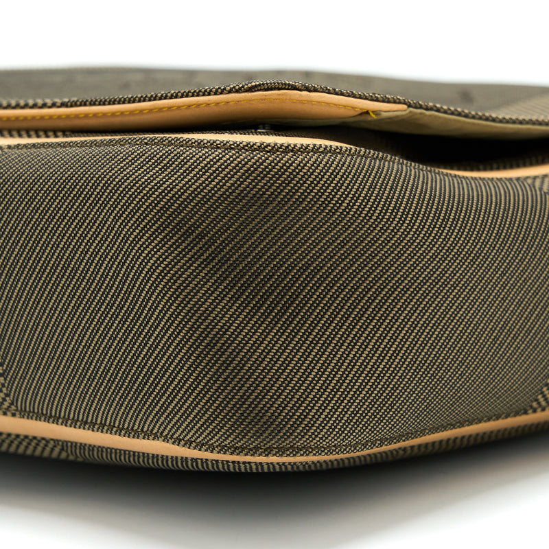 Louis Vuitton Messenger Bag Fabric/Beige Leather Multicolour GHW