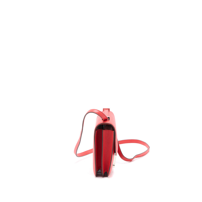 Hermes Mini Constance Epsom S5 Rouge Tomate SHW Stamp A