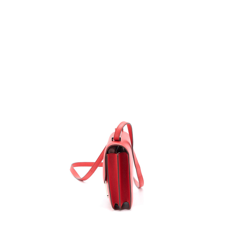 Hermes Mini Constance Epsom S5 Rouge Tomate SHW Stamp A