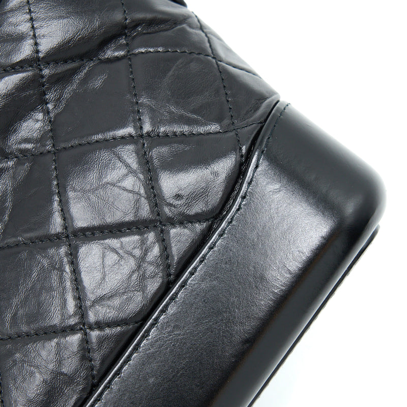 Chanel Small Gabrielle Hobo Bag Calfskin Black Multicolour Hardware