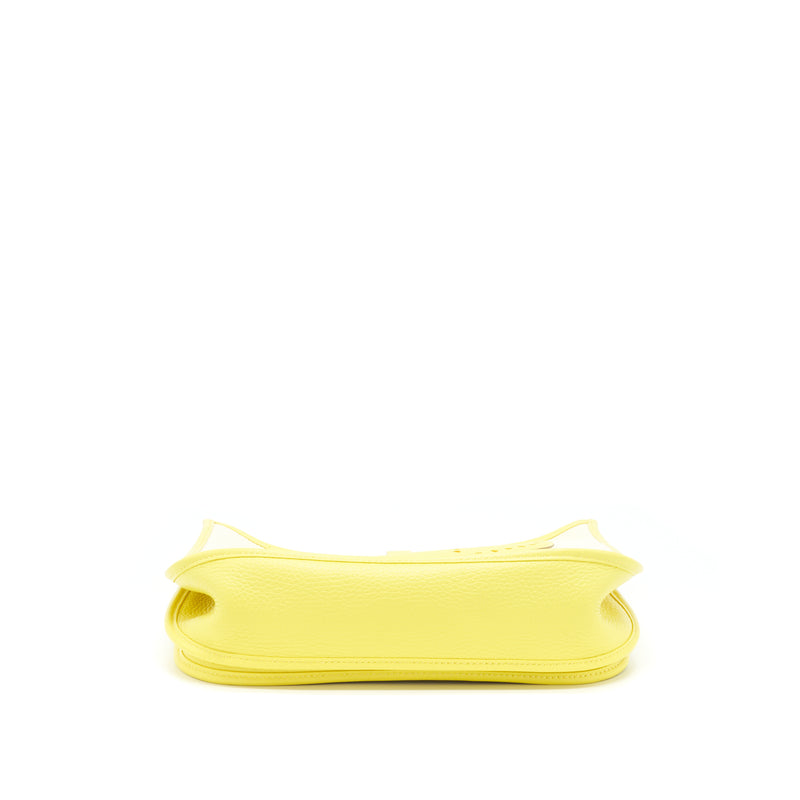 Hermes Evelyne 29 Canvas And Leather Ecru / Citron / Lime Stamp Y