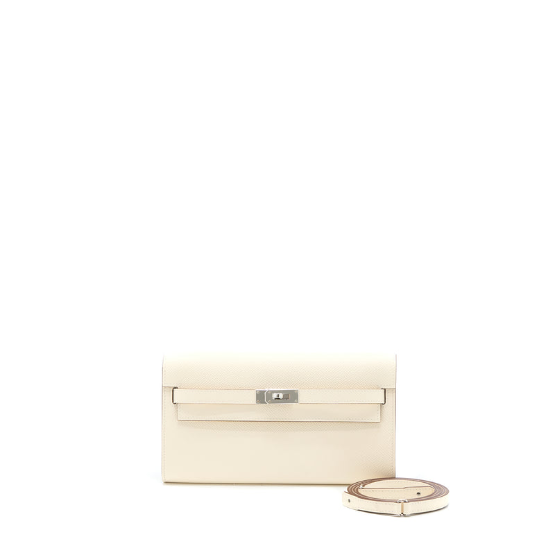 Hermes Kelly to Go Epsom Nata/Jaune Poussin SHW Stamp U