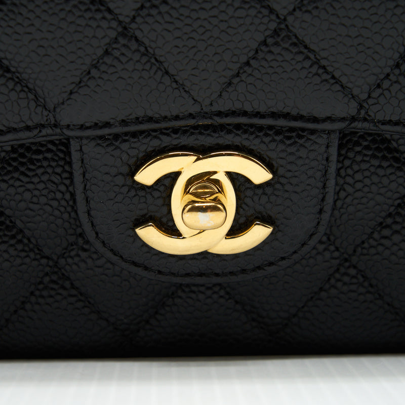 Chanel Medium Classic Double Flap Bag Caviar Black GHW