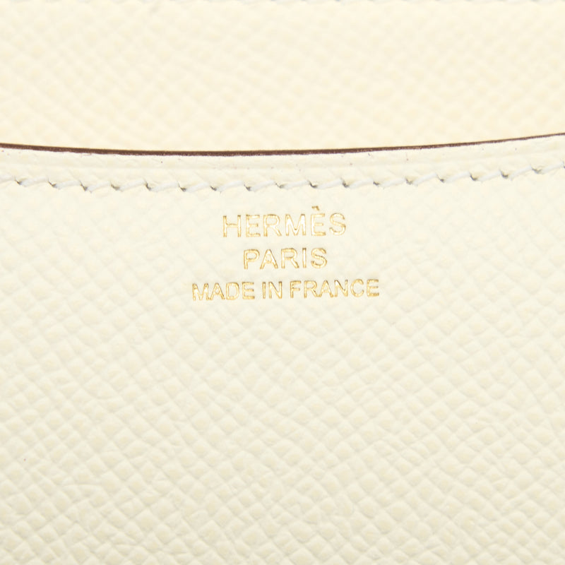 Hermes Mini Constance Epsom Nata GHW Stamp U