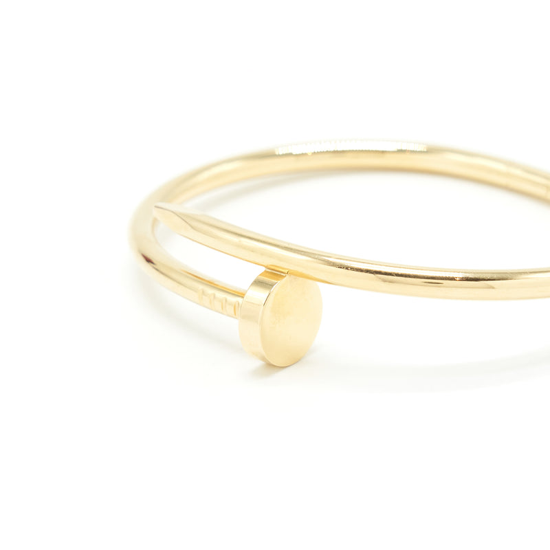 Cartier Size 17 Bracelet Juste Un Clou Yellow Gold