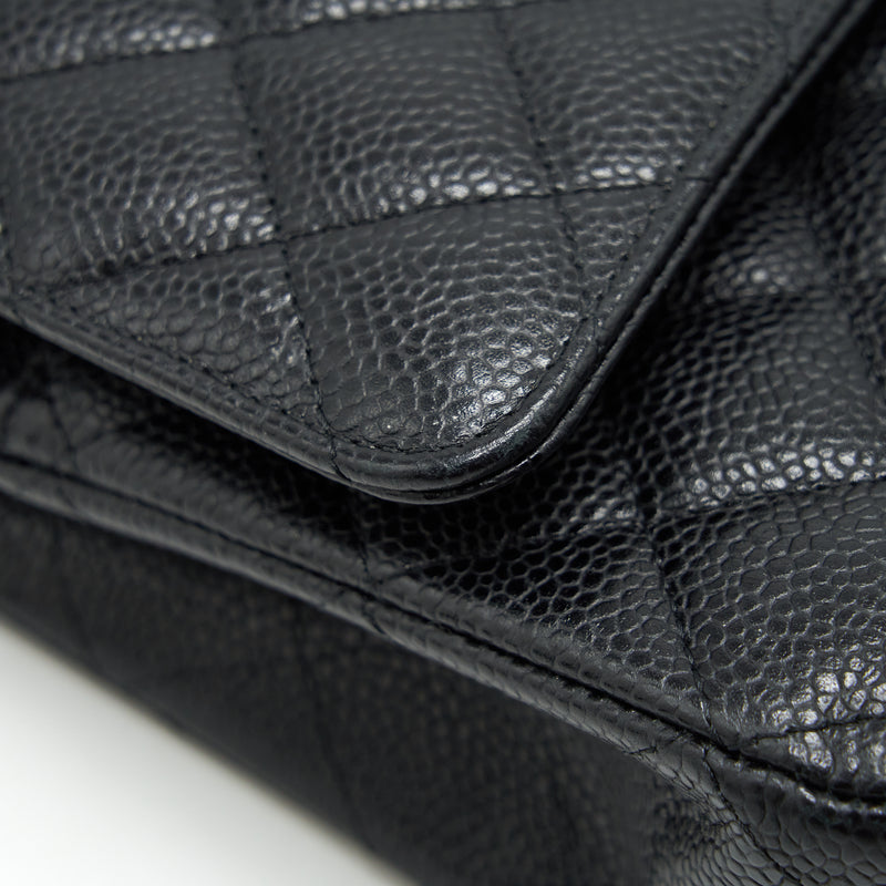 Chanel Medium Classic Double Flap Bag Caviar Black GHW