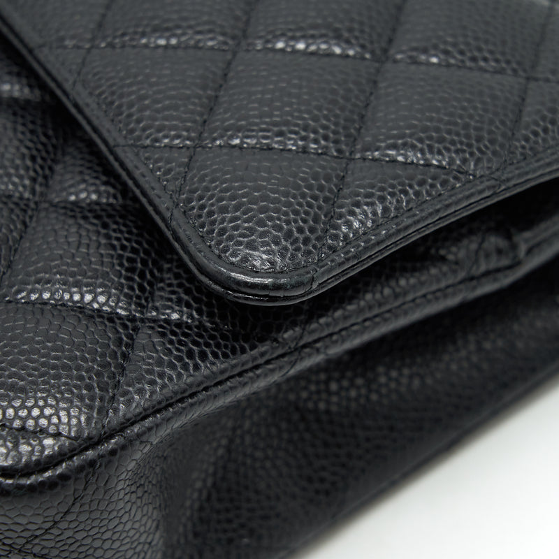 Chanel Medium Classic Double Flap Bag Caviar Black GHW