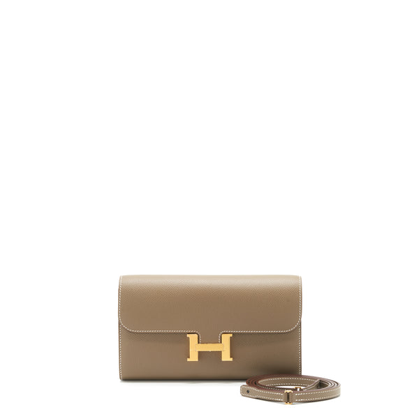 Hermes Constance To Go Epsom Etoupe GHW Stamp Z