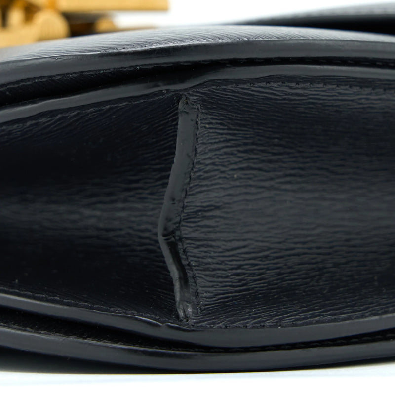 Celine Medium Classic Box Calfskin Liege Anthracite GHW
