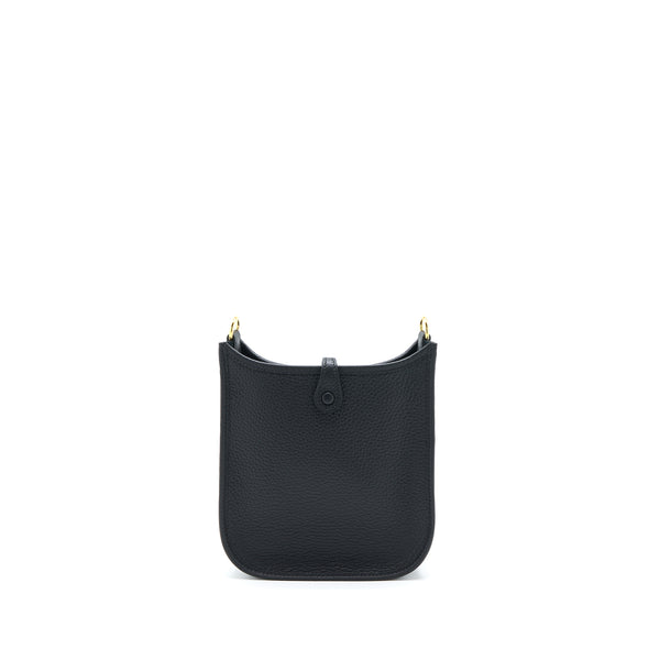 Hermes Mini Evelyne Clemence Black GHW Stamp U