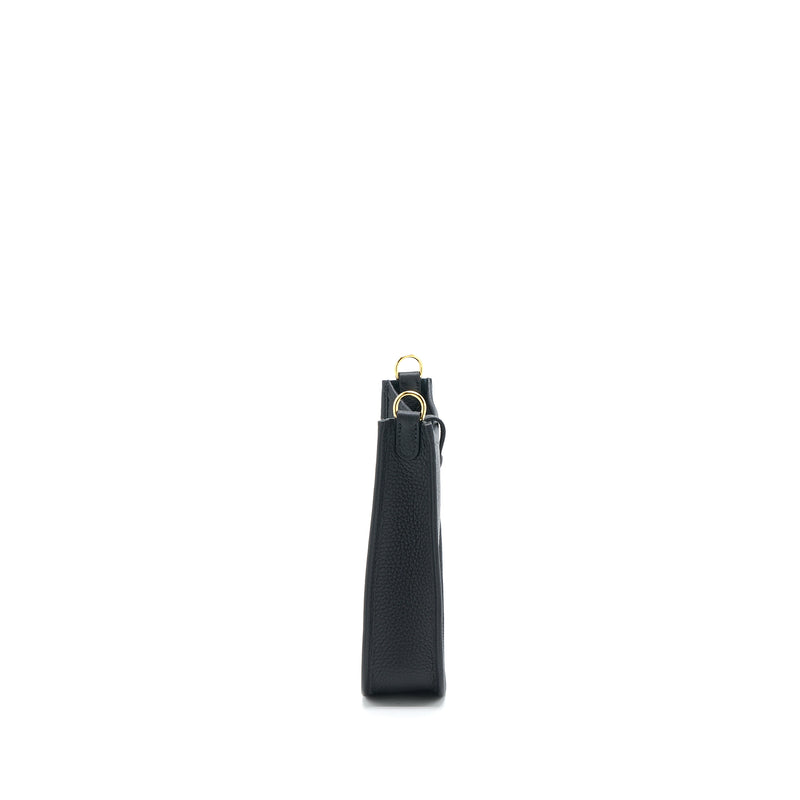 Hermes Mini Evelyne Clemence Black GHW Stamp U