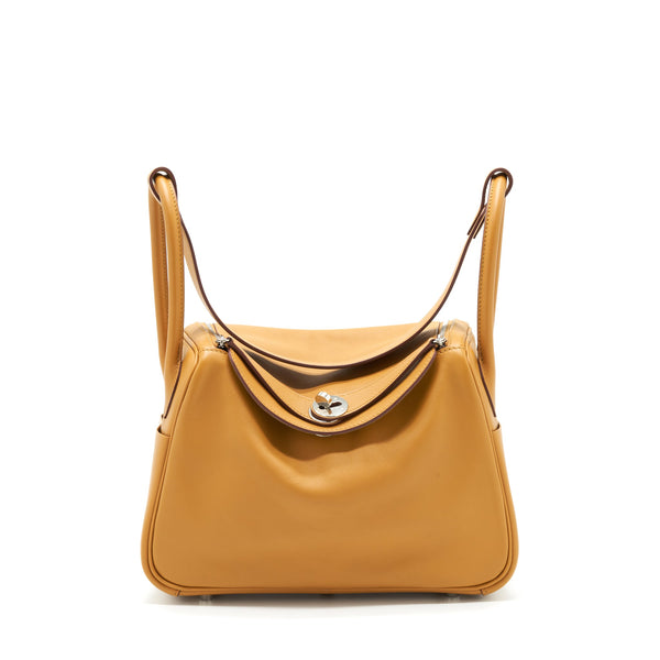 Hermes Lindy 26 Swift Sesame/Lime SHW Stamp Z