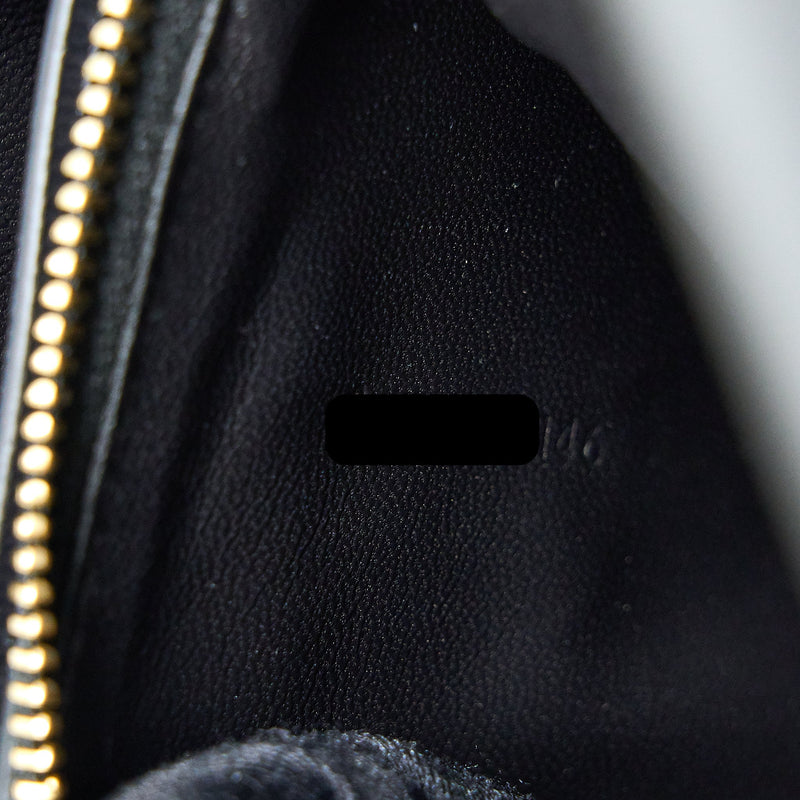 Celine Medium Classic Box Calfskin Liege Anthracite GHW