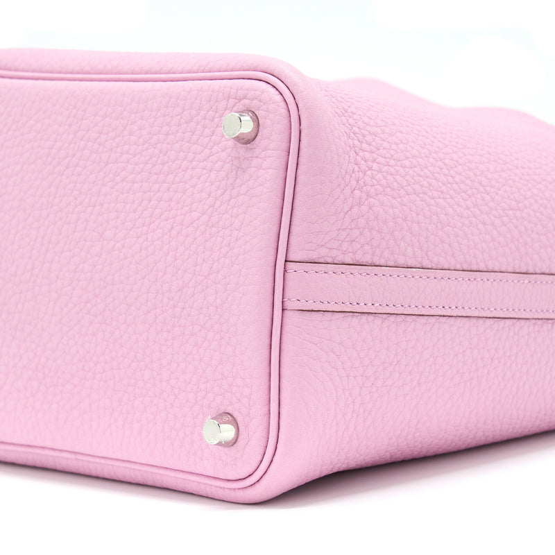 Hermes Picotin 18 Clemence X9 Mauve Sylvestre SHW Stamp Z