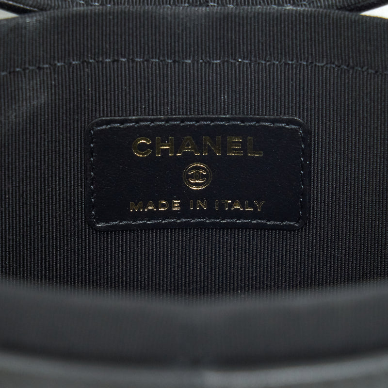 Chanel small vanity with chain lambskin black LGHW