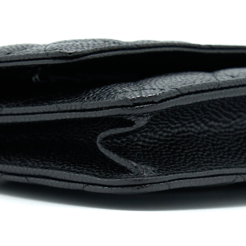 Chanel Classic Wallet On Chain Caviar Black SHW