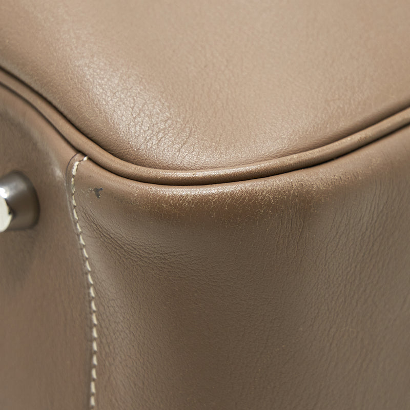 Hermes Lindy 34 Swift Etoupe SHW Stamp Square K