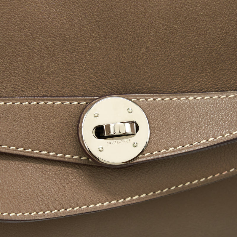 Hermes Lindy 34 Swift Etoupe SHW Stamp Square K