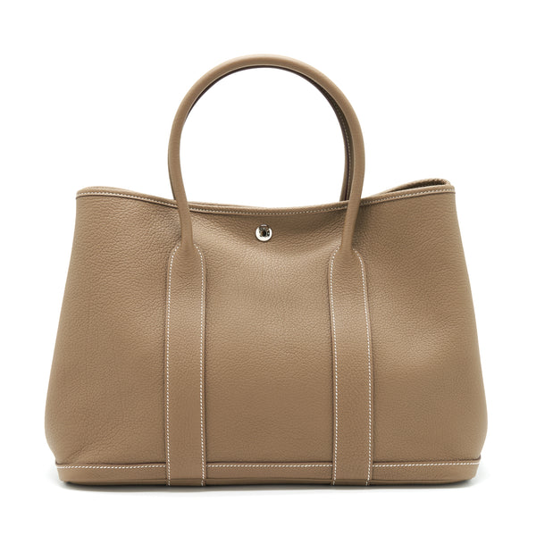 Hermes Garden Party 36 Negonda Etoupe SHW Stamp Z