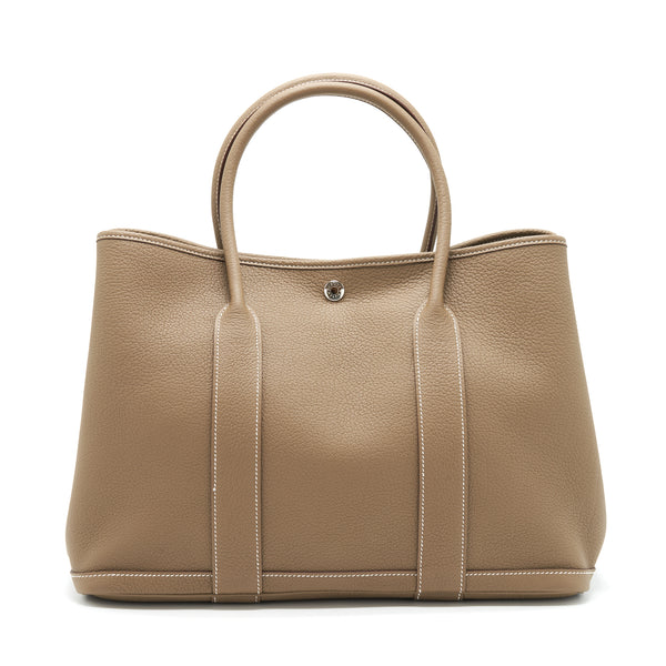 Hermes Garden Party 36 Negonda Etoupe SHW Stamp Z
