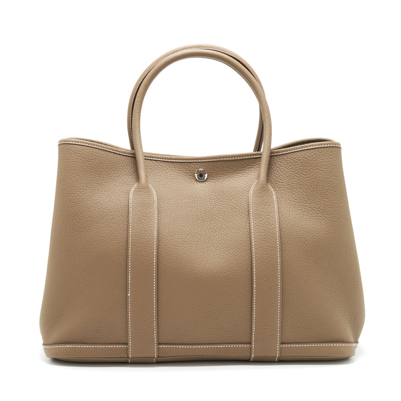 Hermes Garden Party 36 Negonda Etoupe SHW Stamp Z