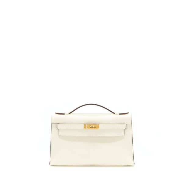 Hermes Kelly Pochette Swift Nata GHW Stamp Z