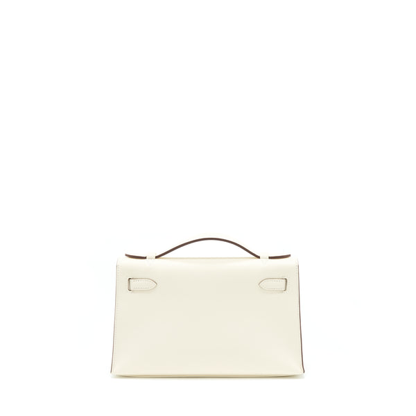 Hermes Kelly Pochette Swift Nata GHW Stamp Z