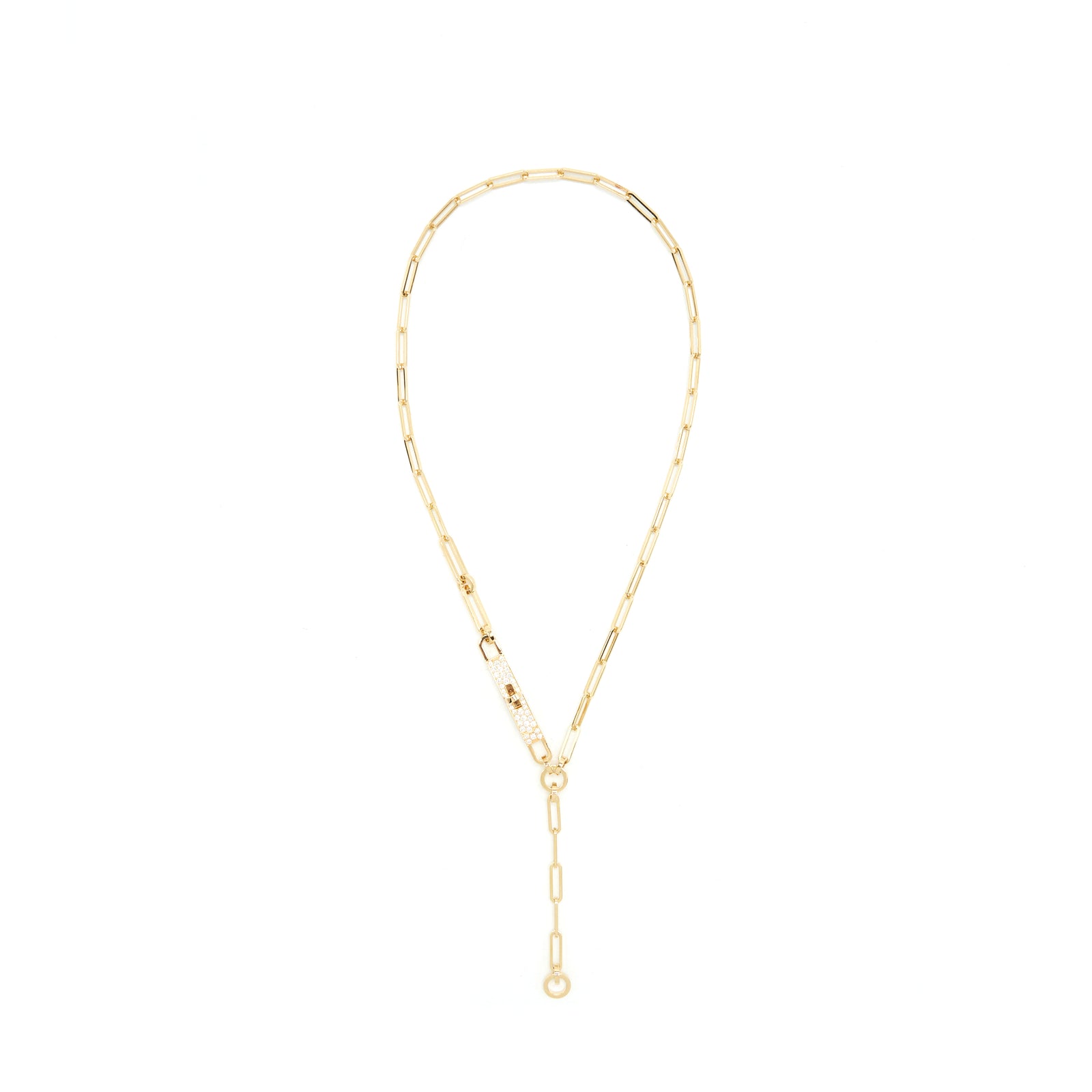 HERMES（エルメス）- Collier cravate Kelly Chaine PM DSC08305_12e2a29a-44ee-458e-