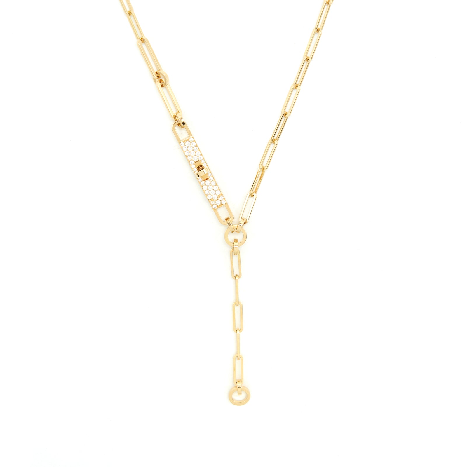 HERMES(エルメス)- Collier cravate Kelly Chaine PM DSC08305_12e2a29a-44ee-458e-