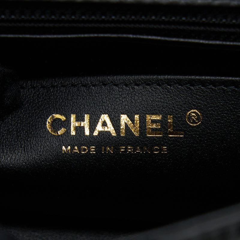 Chanel Mini 2.55 Reissue Flap Bag Aged Calfskin Black Brushed GHW (Microchip)