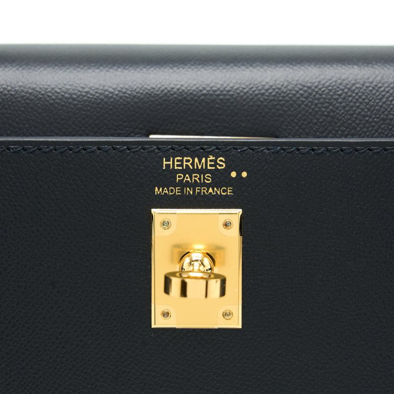 Hermes Kelly 25 Sellier Touch Madame / Crocodile Black GHW Stamp Z