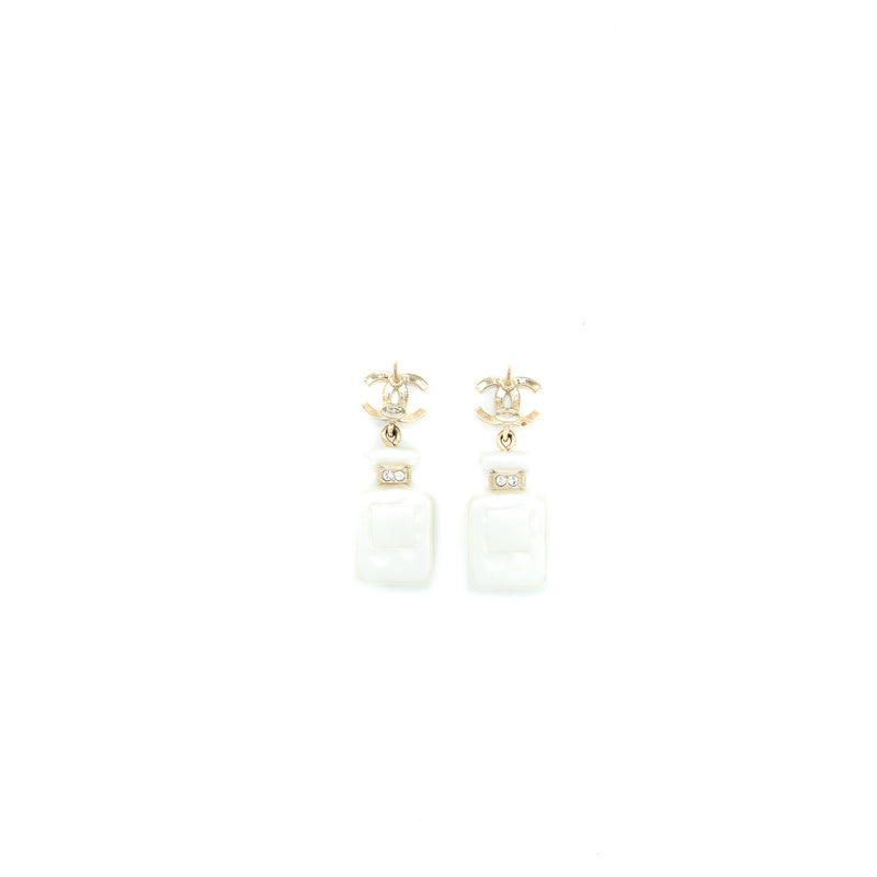 black chanel bottle earrings
