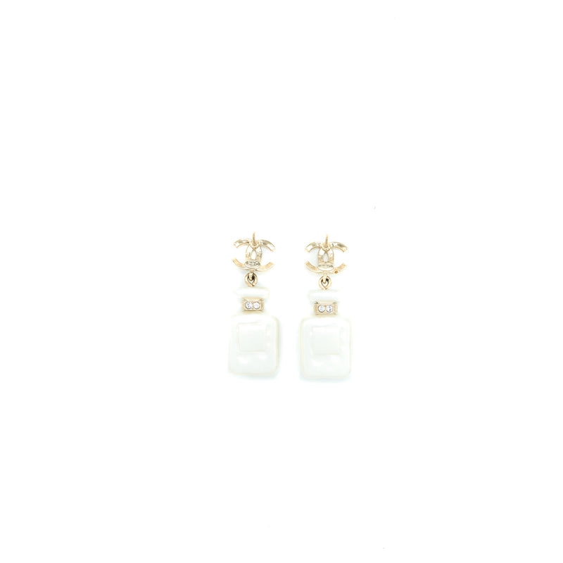 Chanel CC No. 5 Drop Earrings