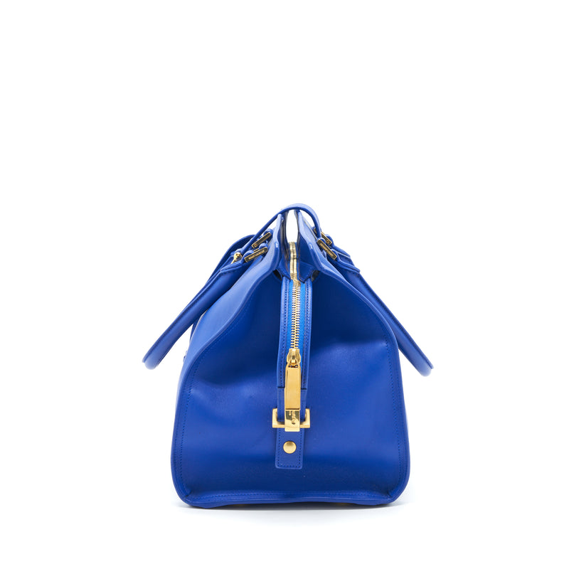 Saint Laurent Cabas Chyc Tote Bag Blue GHW