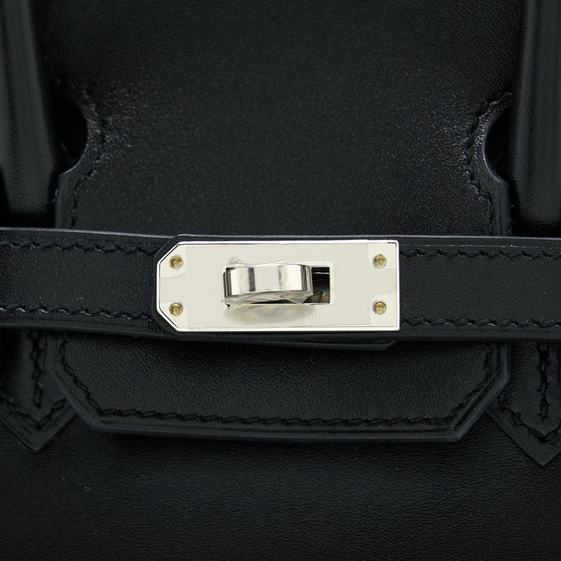 Hermes Birkin 25 Tadelakt Black SHW Stamp Y