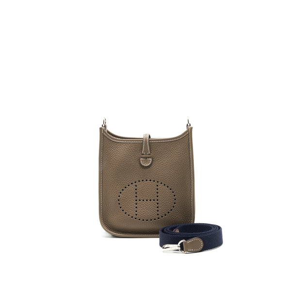 Hermes Mini Evelyne Etoupe SHW Stamp Y