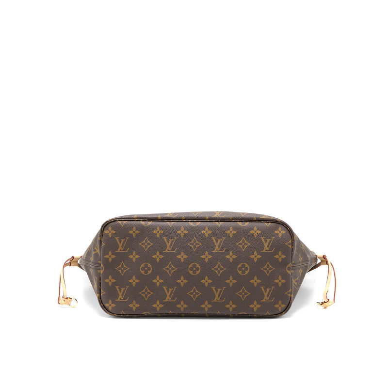 Louis Vuitton Neverfull MM Monogram Canvas Beige GHW (New Version)