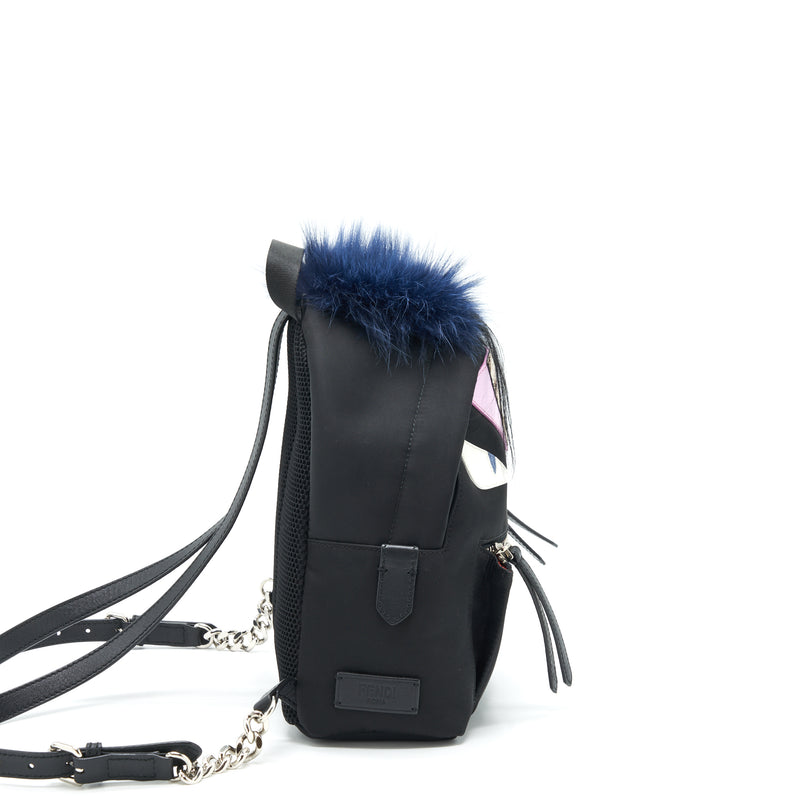 Fendi Mini Monster Backpack Black Multicolour SHW