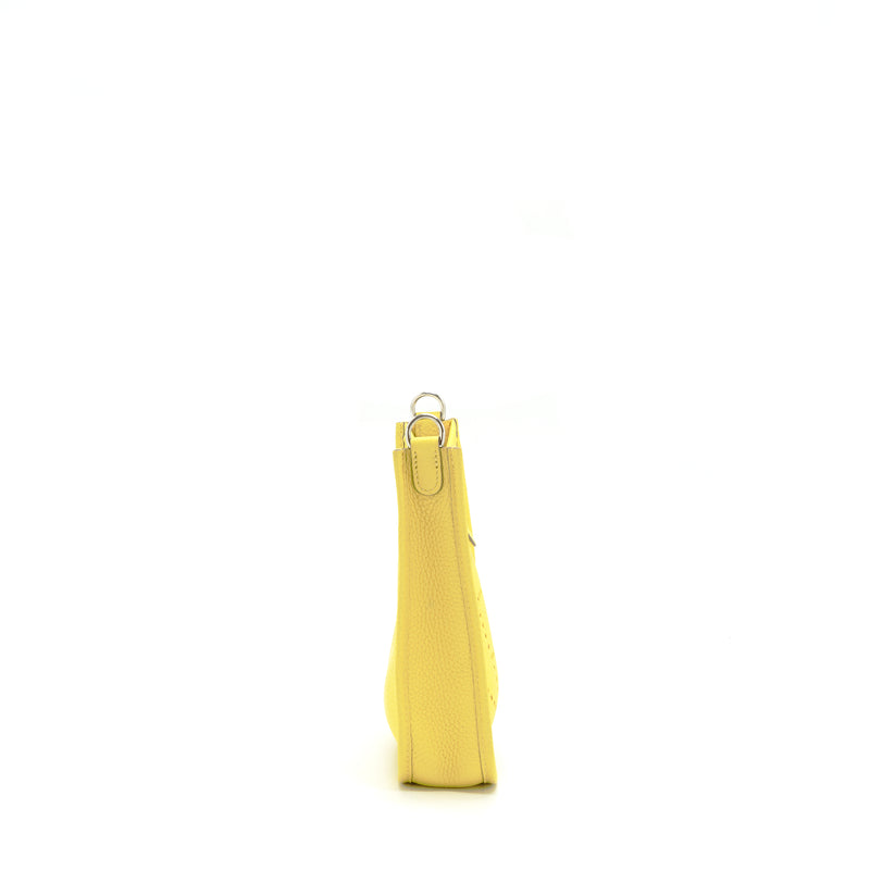 Hermes Mini Evelyne Clemence Lime/Lime SHW Stamp Y