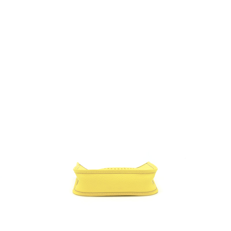 Hermes Mini Evelyne Clemence Lime/Lime SHW Stamp Y